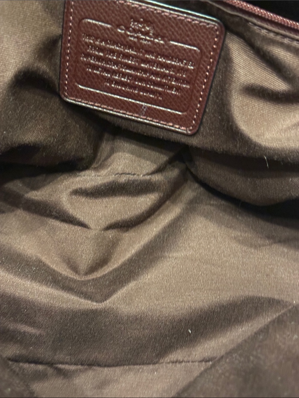 COACH Burgundy Studded Dome Satchel with Gold Hardware - Picture 10 of 13
